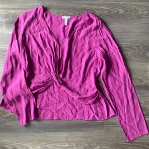 Pink Leith twist blouse